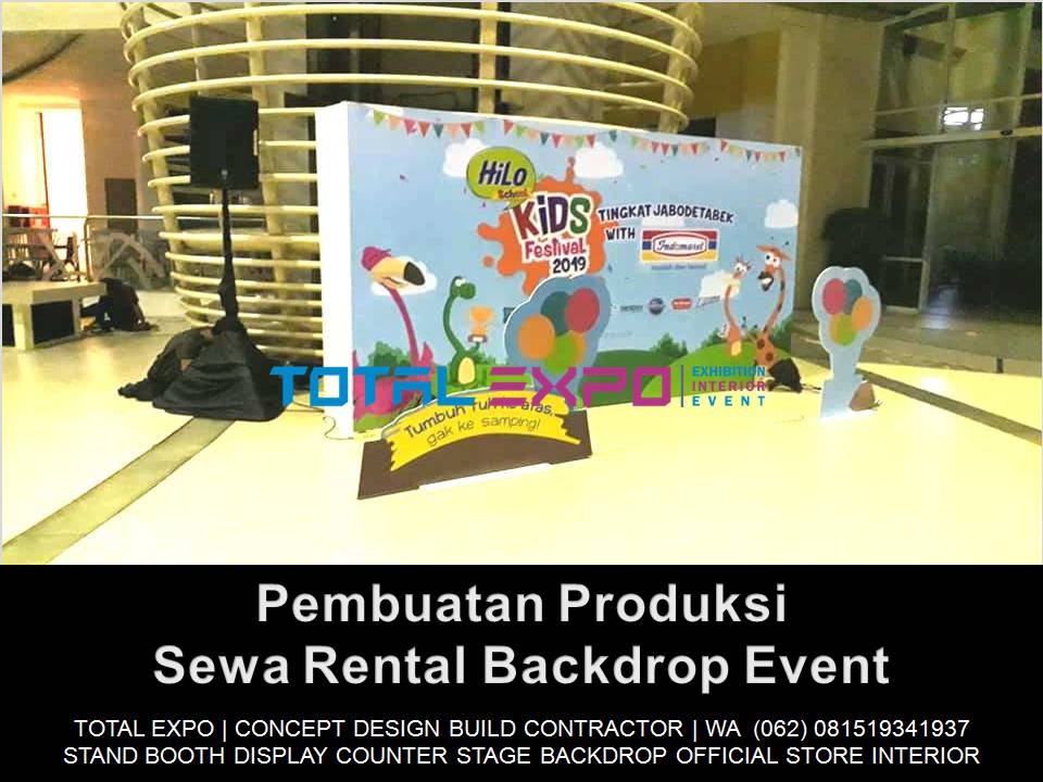 Sewa Rental Pembuatan Buat Bikin Backdrop Backwall Event Pameran Acara