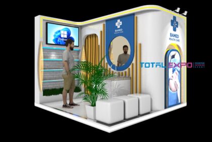 Design Booth Pameran Hospital Expo Hospex.