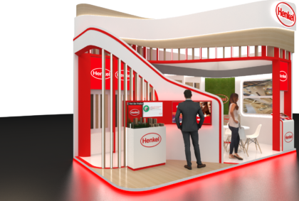 Design Booth Exhibition Henkel Keren.